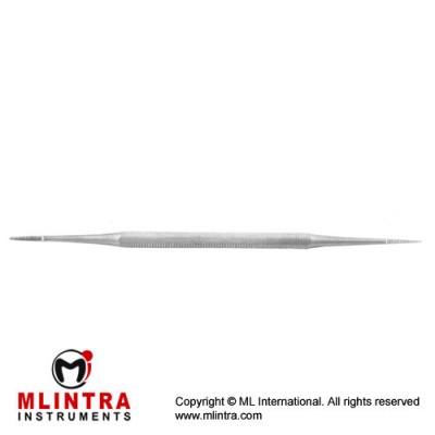 Nail File D/E Medium Cut Stainless Steel, 14 cm - 5 1/2"